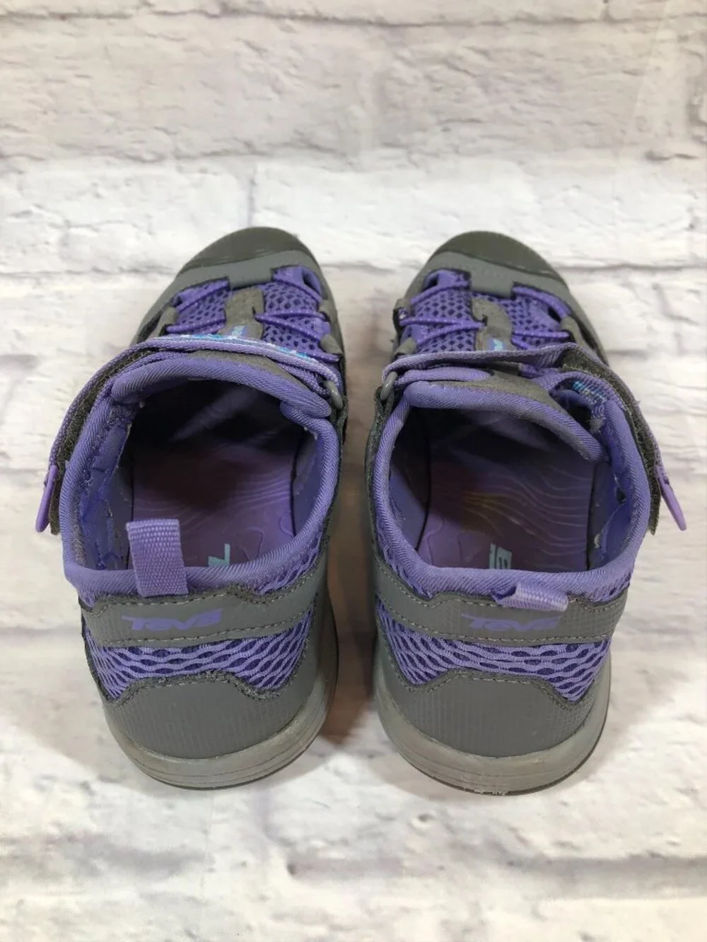 TEVA Girls 2 Rollick Lavender/Gray Water Sport Sandals Shoes